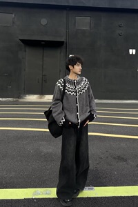 【网59】新款百搭复古简约风开衫毛衣A079-M27-P49图片