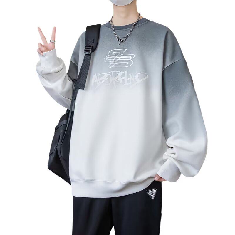 卫衣装男圆领长袖青年渐变色A079-W06-P37【网络图1】4-8XL元,男装卫衣,电商A079
