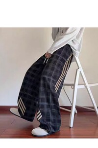 【002】加绒加厚格子休闲裤A079-K208-P41图片