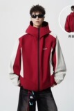 [001]运动户外连帽冲锋衣夹克男拼接撞色工装外套A079-3416-P76，男装夹克，电商A079