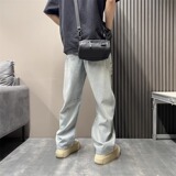 【212】破洞牛仔裤男宽松直筒阔腿休闲长裤潮流A079-N650-P47，男装牛仔裤，电商A079