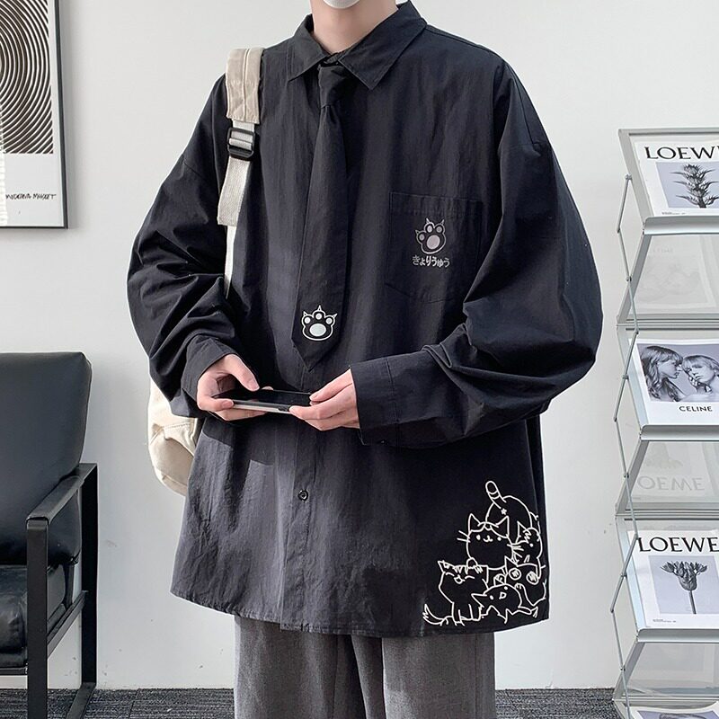 【9】春秋季上衣新款日系长袖衬衫男A079-CS2222-P36,男装衬衫,电商A079
