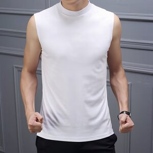 [003]男士马夹背心无袖t恤男半高A079-T183-P20图片