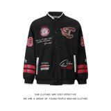 【网54】2025秋冬新款美式重磅棒球服外套A079-J710-P65，女装短外套，电商A079