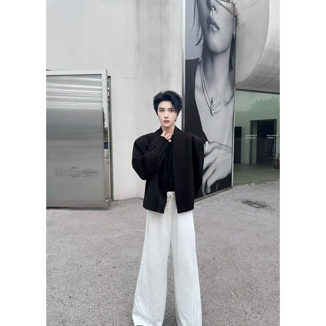 【网23】百搭简约文艺潮流流行西装A079-X18-54,男装西服,电商A079