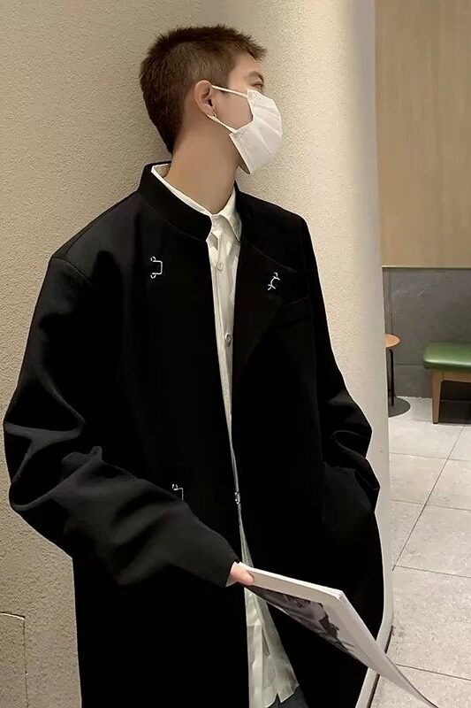 【网98】立领垫肩西装外套男春秋新款A079-2333-P54,男装西服套装,电商A079