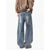 【255】水洗牛仔裤男直筒宽松裤子潮流百搭A079-K52-P46，男装牛仔裤，电商A079