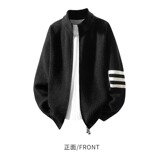 2025新款开衫针织衫质高级感外套男装A079-YM100-P48【网络图2】，男装针织衫/毛衣，电商A079