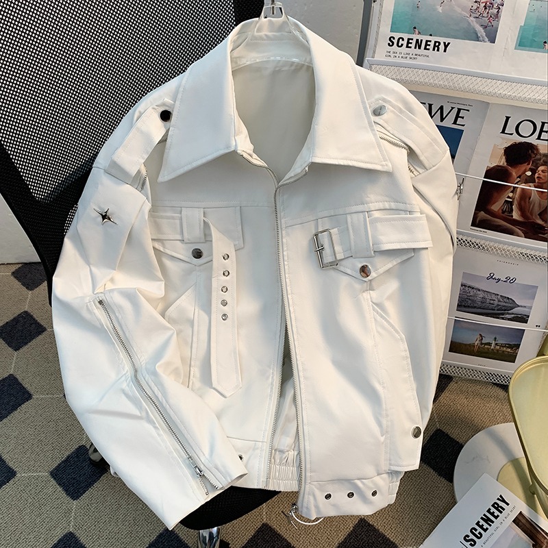 【77】大码机车服夹克A079-JK3610-P82，男装夹克，电商A079