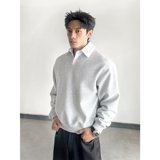 【88】衬25衫领卫衣假两件宿新款百搭长袖POLO简约A079-3802-P44，男装Polo衫，电商A079