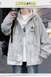 卫衣夹克秋款连帽衣服男开衫A079-W039-P58【网络图1】4-8XL元，男装夹克，电商A079