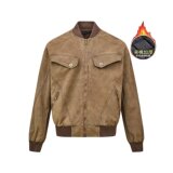 【77】装夹克男秋冬季做旧宽松外套机车棒球服夹棉A079-JK96-P88，男装夹克，电商A079