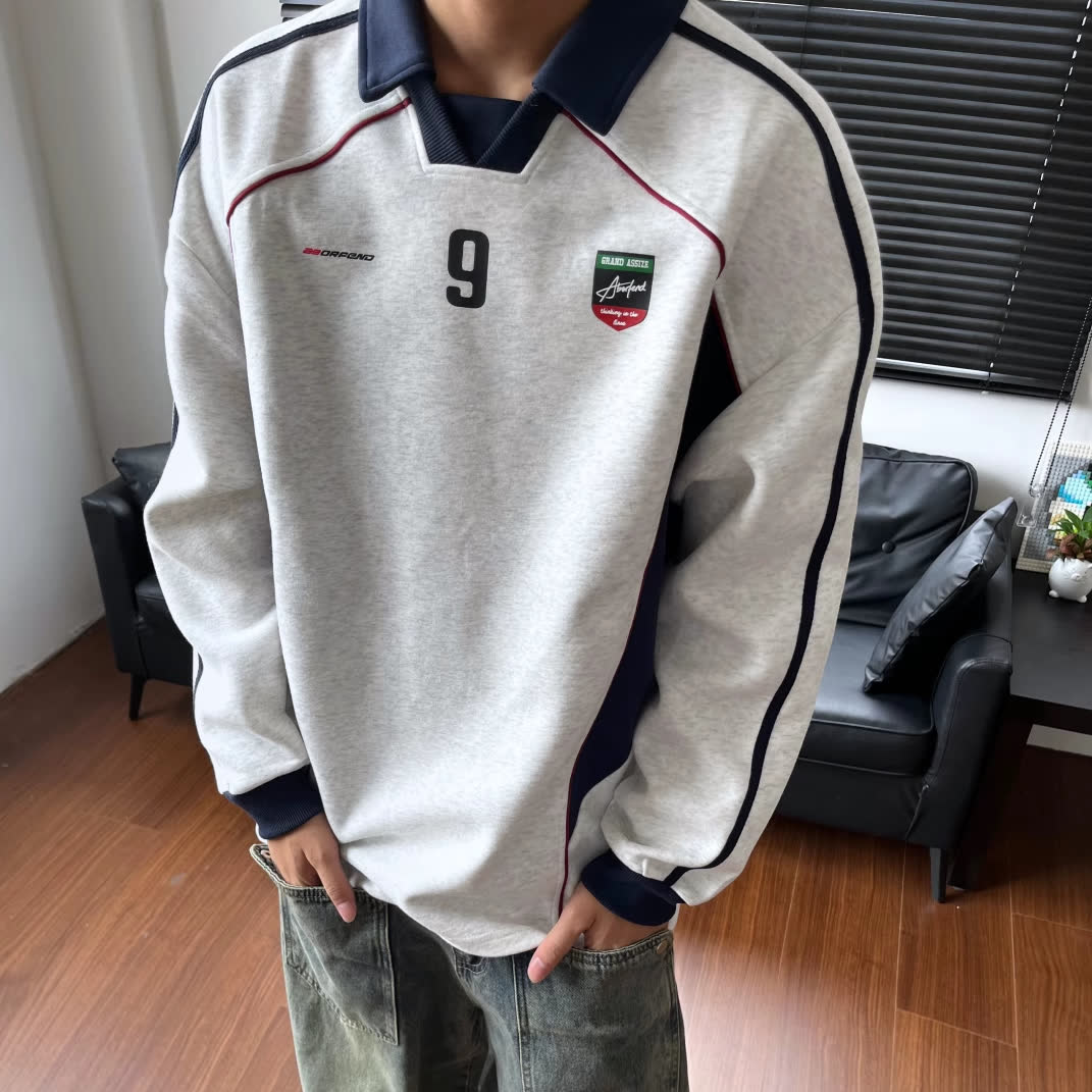 【59】POLO衫拼接短袖T恤男V领球服休闲A079-W41-P42,男装T恤,电商A079