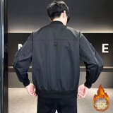 【001】加绒加厚男装外套棒球领飞行员夹克外套A079-G1603-P64，男装夹克，电商A079