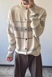 【网5】2025纺羊毛绒针织开衫毛衣A079-MY428-P60，男装针织衫/毛衣，电商A079