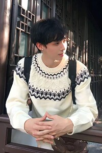 【网52】年秋冬2025新款高领毛衣套头宽松外穿A079-M256-P49图片