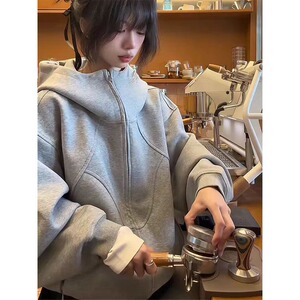 【52】25休闲加厚连帽开衫外套 A079-WY311-P48图片