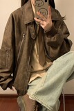 【网159】冲锋衣外套男春秋款古猎装飞行夹克短款A079-K703-P71，男装夹克，电商A079