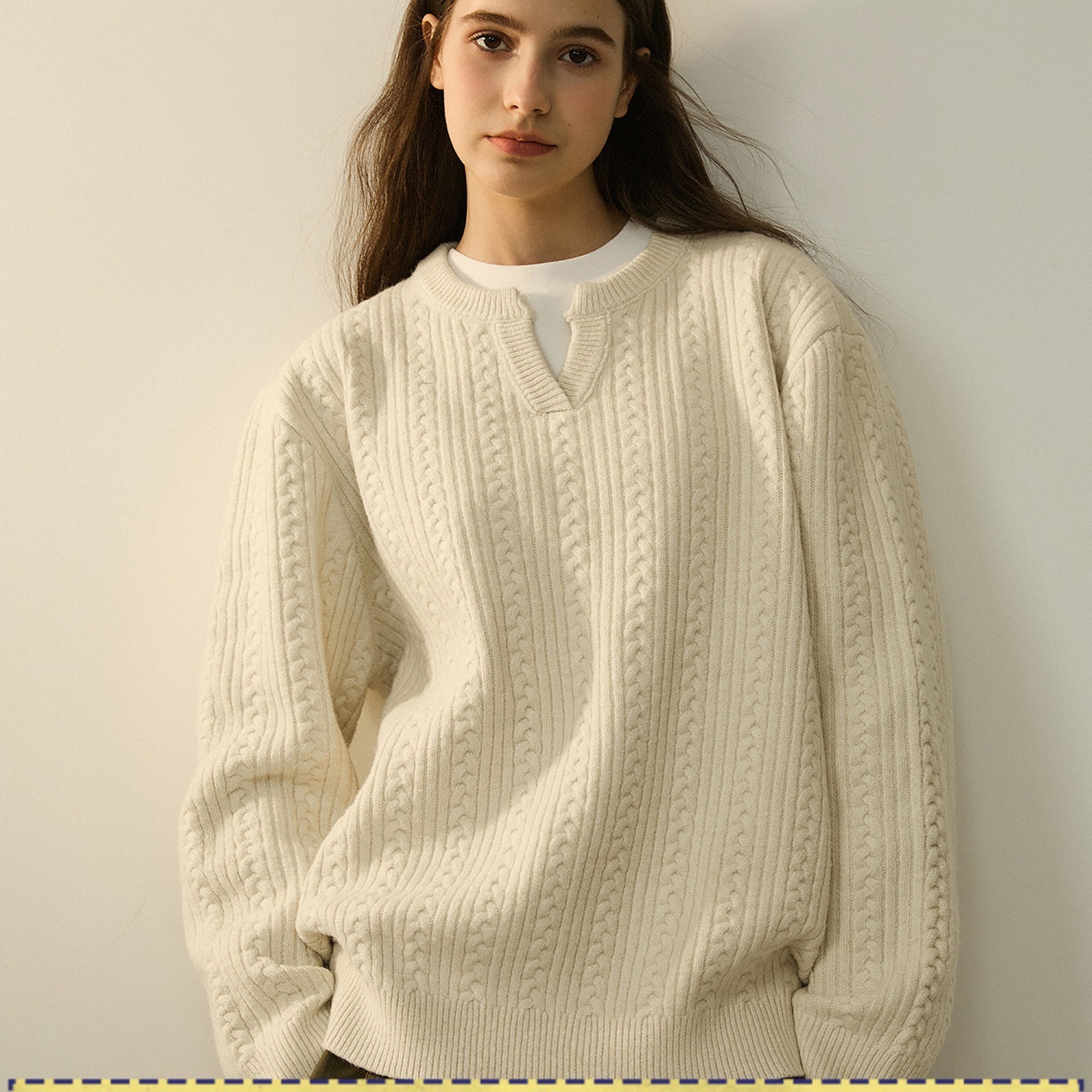 【网59】2025宽松套头针织衫毛衣男女A079-992-P41