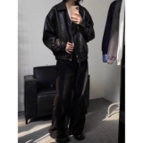 【网7】两面穿格子PU皮夹克男A079-JK8565-P69，男装夹克，电商A079