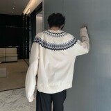 【7】5针织毛衣男女秋冬开衫插肩百搭上衣A079-MY9563-P62，男装针织衫/毛衣，电商A079