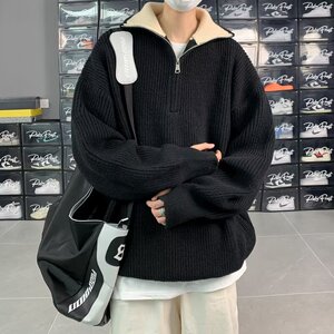 【101】半拉链针织衫长袖毛衣新款A079-M7159-P49图片