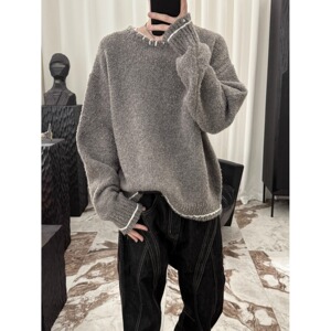 【13】针织衫男士秋套头毛衣宽松圆领上衣 A079-5350-P58,男装针织衫/毛衣,电商A079