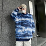 【7】针织衫毛衣情侣潮流单排扣宽松型长袖A079-9803-P62，男装针织衫/毛衣，电商A079
