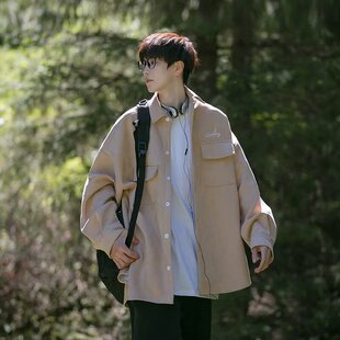 新款 夹克男春秋季 潮牌宽松衬衫 A079 P43 C201 网4