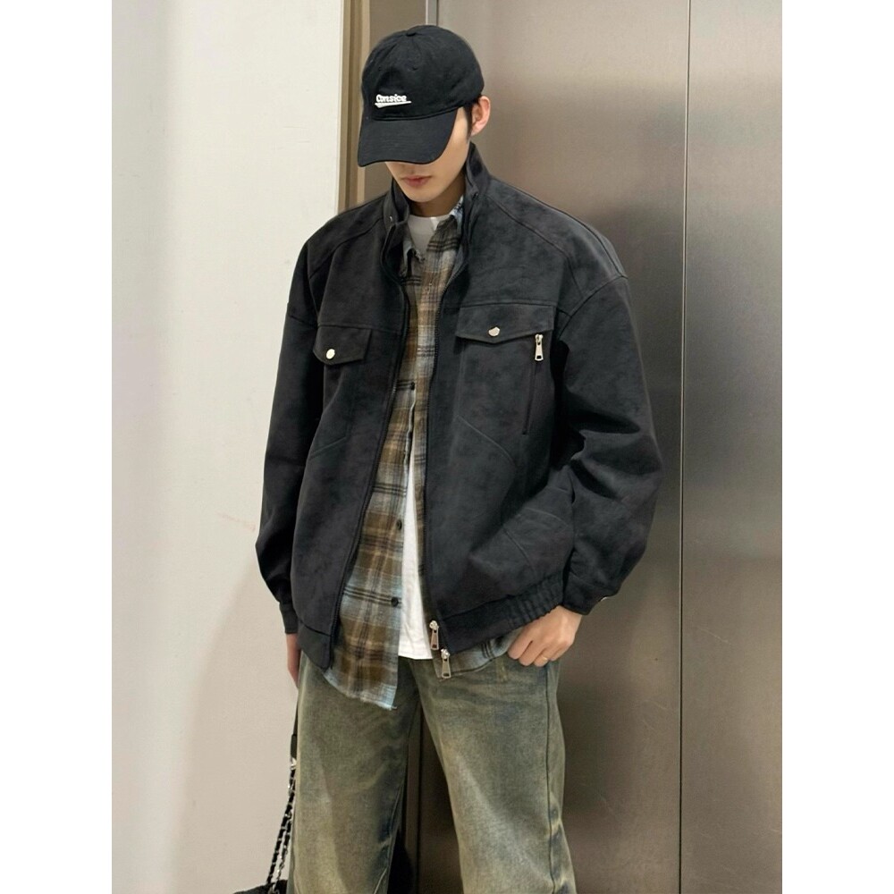 棒球服cleanfit短款夹克A079-M15-P73【网络图3】,男装夹克,电商A079