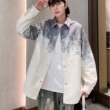 牛仔外套男长袖衬衫薄款夹克A079-D708-P58【网络图1】4-8XL元，男装衬衫，电商A079