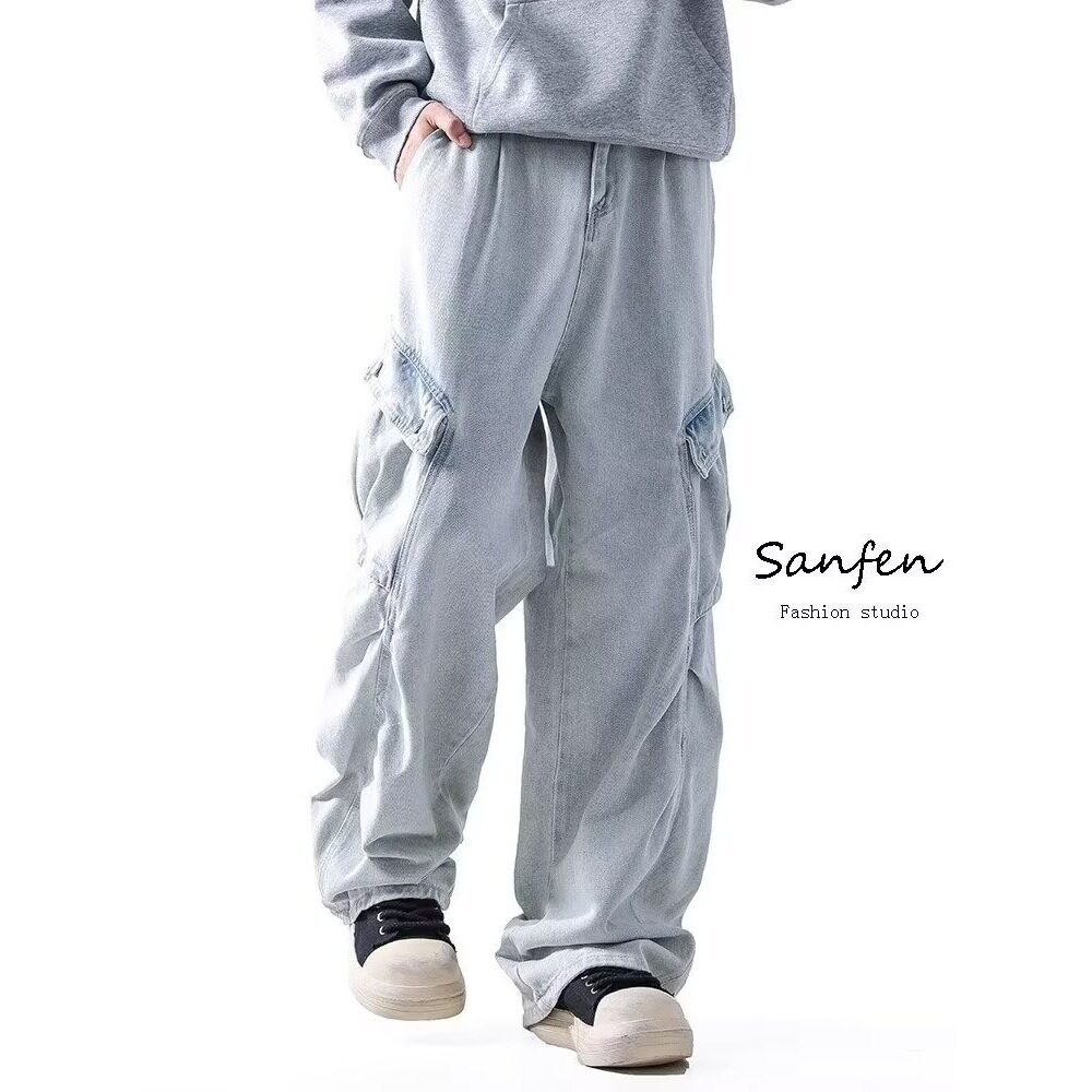 【175】5原版质量浅蓝色做旧牛仔裤A079-K820-P57，男装牛仔裤，电商A079