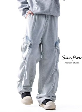 【175】5原版质量浅蓝色做旧牛仔裤A079-K820-P57