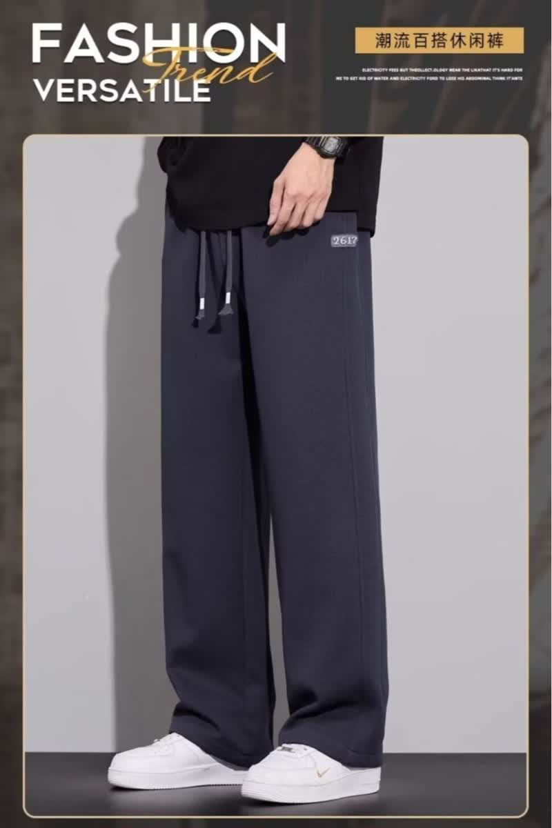 【235】5加绒加厚直筒宽松运动裤休闲裤A079-K165加绒-P38,女装休闲裤,电商A079