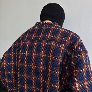 【23】格子长袖衬衫男宽松休闲百搭外套A079-J475-59图片