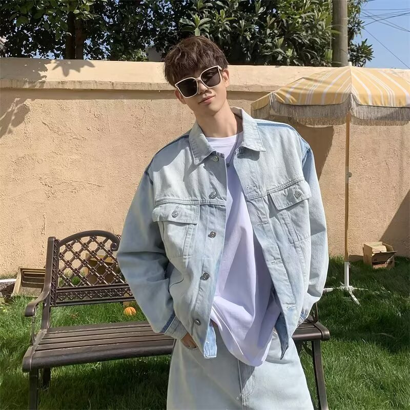 【网60】牛仔外套男2025春秋新款A079-1241-P74，男装工装外套，电商A079