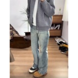 [008]潮男夏季新款字母牛仔裤嘻哈ins潮潮长裤A079-L690-P44，男装牛仔裤，电商A079