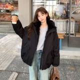 【151】5拼接毛领花苞派克服棉斯男女外套A079-8856-P109，女装短外套，电商A079