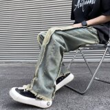 【7】25牛仔裤男冬季直筒oversize阔腿裤A079-C611-P30，男装牛仔裤，电商A079
