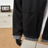 【网44】新款拼接皮领宽松外套男士韩版潮炸帅夹克A079-7644-P67，男装夹克，电商A079