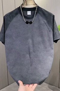 [003]男士短袖款t恤衫拼色扎染半袖体恤男T恤宽松A079-D908-P24图片