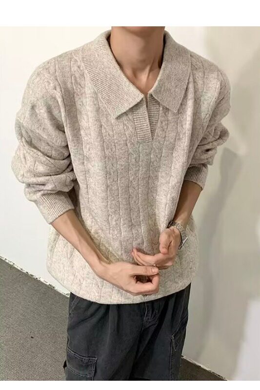 【41】百搭原宿日系潮流简约新款长袖毛衣ins时尚A079-M5803-P67,男装针织衫/毛衣,电商A079