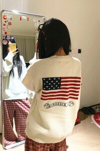 【13】厚实手感条纹提花圆领套头打底针织衫毛衣 A079-5145-P57图片