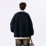 【网4】拼接运动卫衣男春秋季新款潮牌休闲外套A079-5017-P47，女装短外套，电商A079