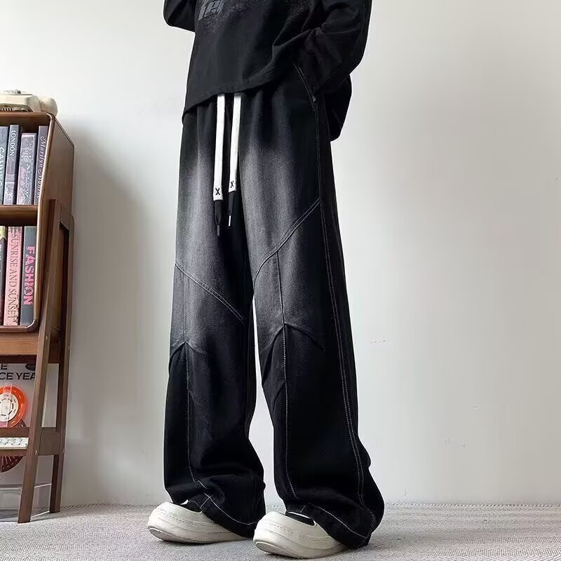 【294】直筒牛仔裤男春秋款加大大码男装A079-1042-P40，男装牛仔裤，电商A079