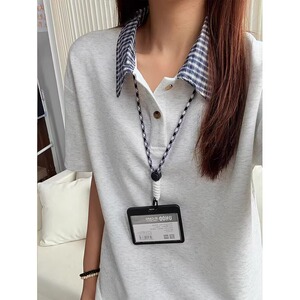 [003]假两件格子拼接POLO衫短袖男款夏季正肩t恤A079-T0014-P30图片