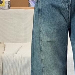 【54】牛仔裤男宽松弯刀拖地裤潮长裤A079-B251-P46图片