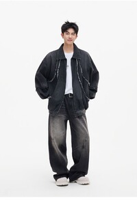 【网75】大码冲锋衣外套胖子男款秋冬新款夹克A079-F4003-P74图片