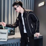 【185】明线包边棒球夹克男2025春秋季新款休闲外套A079-7720-P58，男装夹克，电商A079