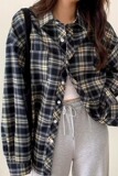 【网116】早秋新款女装2025格子衬衫A079-CS130-P25，男装衬衫，电商A079